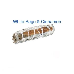 White Sage & Cinnamon Smudge Stick